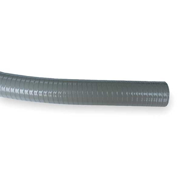 Liquid-Tight Flex Plastic Conduit, 2 in Trade Size, 50 ft, 10 in Bend, PVC, Gray
