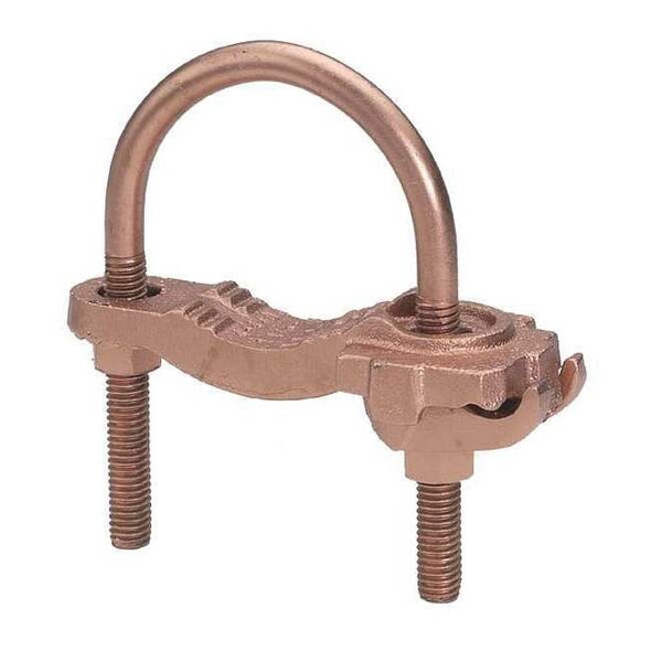 Burndy Pipe Ground Clamp, 4AWG, 4.25In, Type: COMMERCIAL GAR3903BU