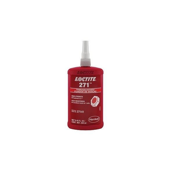 271 Threadlockers, High Strength, 0.5 mL, Red