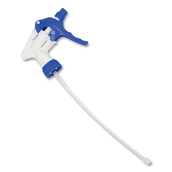 Trigger Sprayer, 9 in L Dip Tube, Plastic, Blue/White, Bottle Sold Separately
