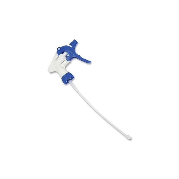 Trigger Sprayer, 9 in L Dip Tube, Plastic, Blue/White, Bottle Sold Separately