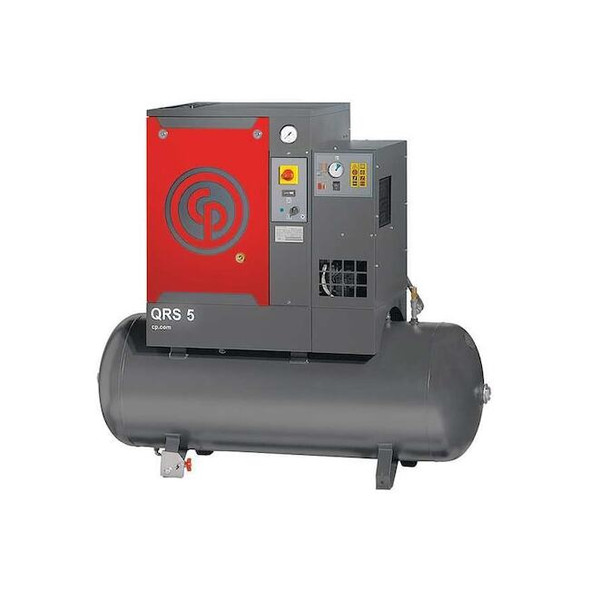 Chicago Pneumatic Rotary Screw Air Compressor w/Air Dryer QRS 5 HPD
