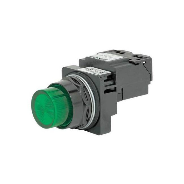 Siemens Pilot Light,Green,LED 52BL4D3XB