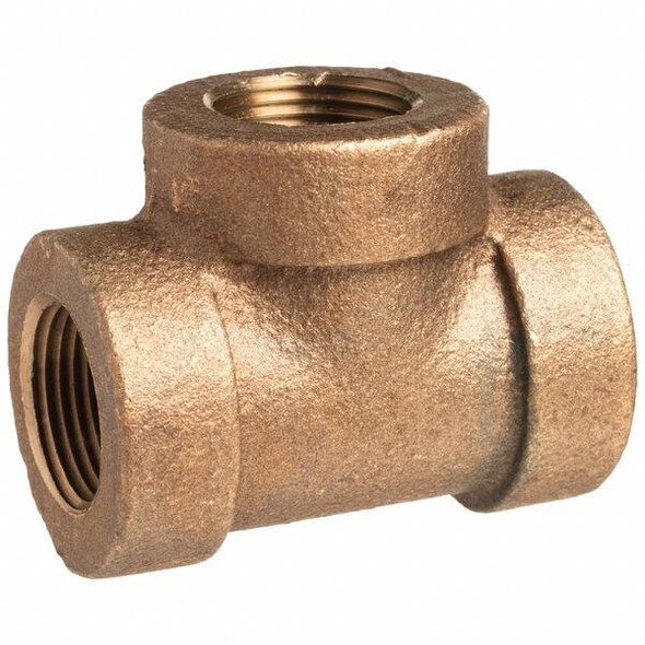 Tee Brass Brass Class 250 Pipe Fittings, 1 in Female NPT X 1 in Female NPT