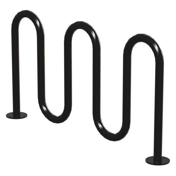 Madrax Bike Rack,Blk,(7) Bikes,36 in. H,3 in. W QS-H36-7-SF-B