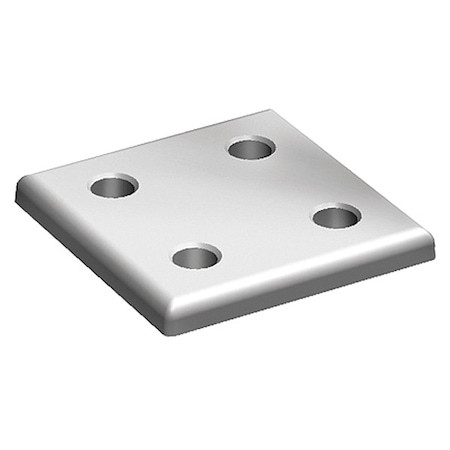 Fath JoiningPlate,Aluminum,Gray,6mm,76mm 093VA8080