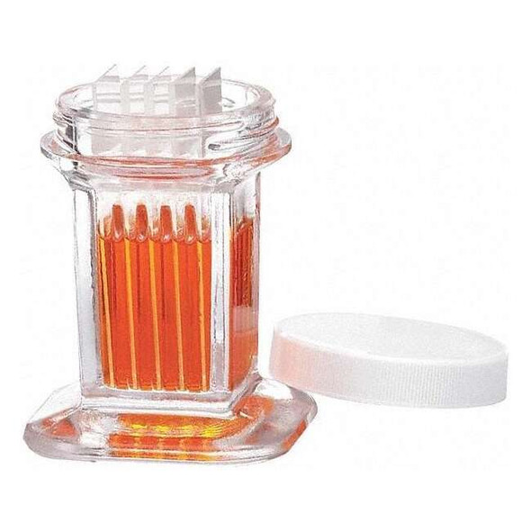 Wheaton Coplin Jar w/Cap,Capacity 10 Slides,PK6 900520