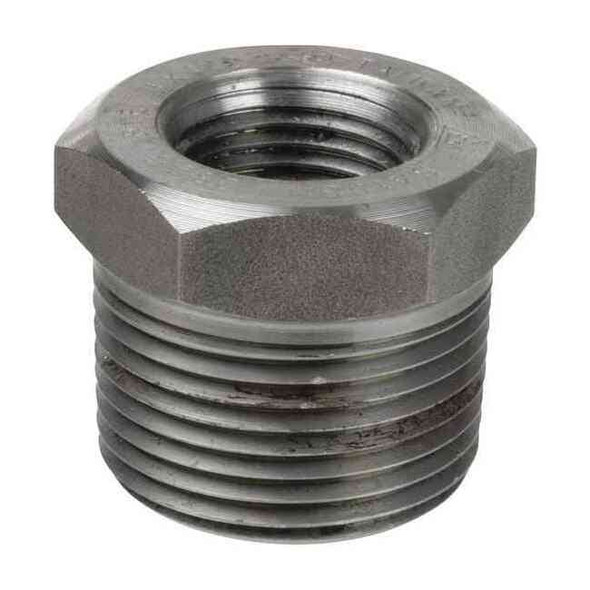 Manufacturer Varies 4" x 1" MNPT x FNPT SS Hex Reducing Bushing 4307001450