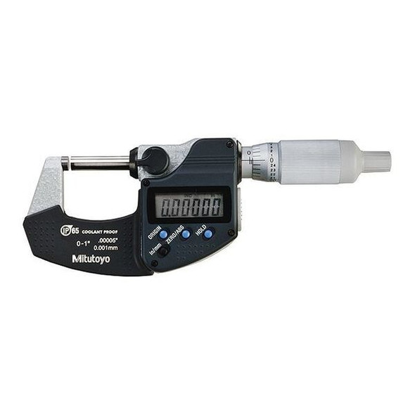 Mitutoyo Micrometer, 0.00005"/0.001mm Resolution 293-334-30