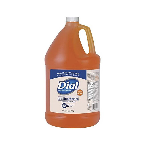 Dial 88047 Professional Gold Antibacterial Liquid Hand Soap, Floral Fragrance, 1 gal Bottle