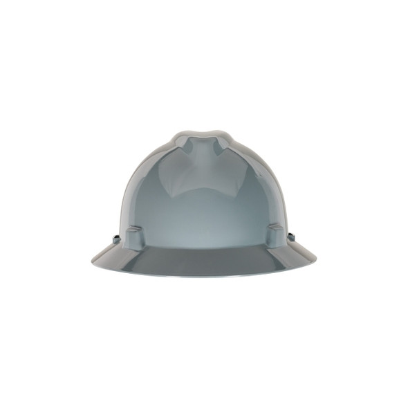 V-Gard® Slotted Hard Hat Cap, Staz-On® Suspension, Gray
