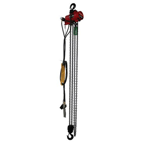 Dayton Air Chain Hoist,Cap. 2,000 lb,15 ft 816YJ0 Dayton Air Chain Hoist,Cap. 2,000 lb,15 ft 816YJ0