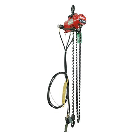 Dayton Air Chain Hoist,Cap. 500 lb,15 ft 816YH8