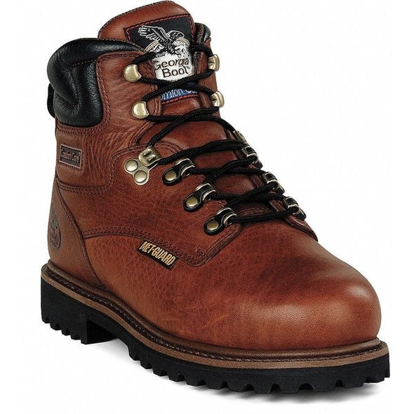 Georgia Boot Men's Work Boot, 11 M, Steel Toe, 6 in H, Briar Brown, G6315 G6315