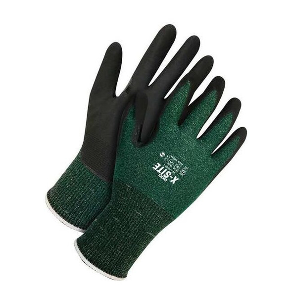 Cut-Resistant Coated Gloves, Cut Level A2 ,Dipped ,Nitrile ,Sandy ,8 1 PR