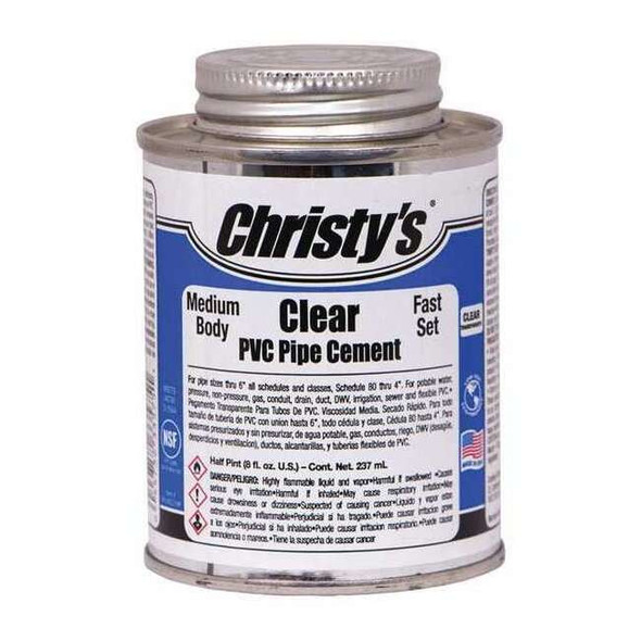 Christys Pipe Cement,Clear,8 oz. RH-MCLV-HP-24