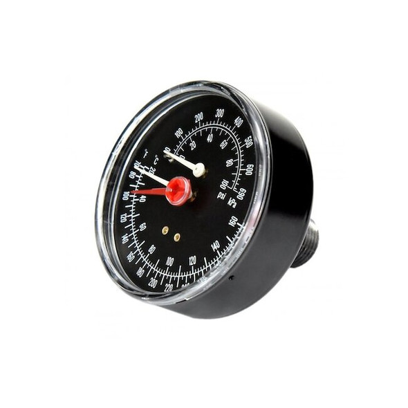 Weil Mclain Pressure/Temp Gauge,60,2-1/2" Dial,1/4" 510-218-099