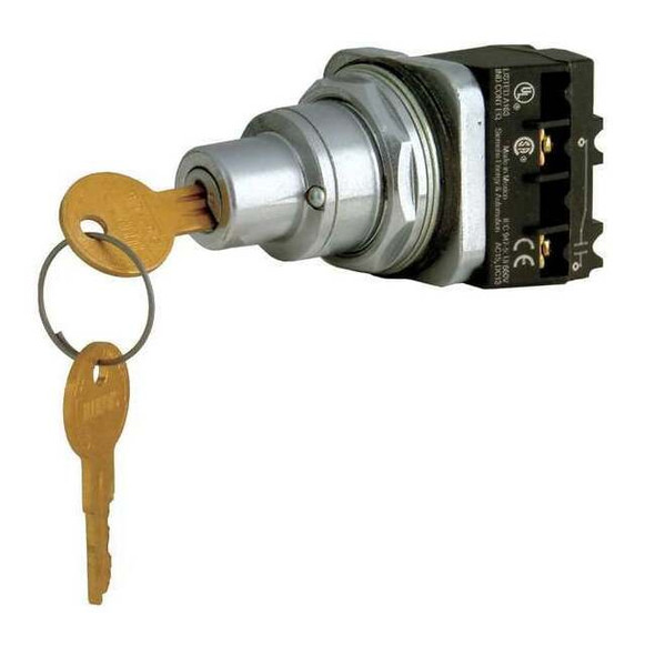 Siemens Non-Illum Select Switch,1NO/1NC,2P,30mm 52SC6AEA1