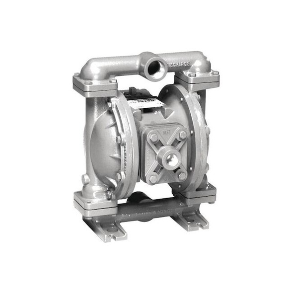 Double Diaphragm Pump, Stainless steel, Air Operated, Buna N, 45 GPM