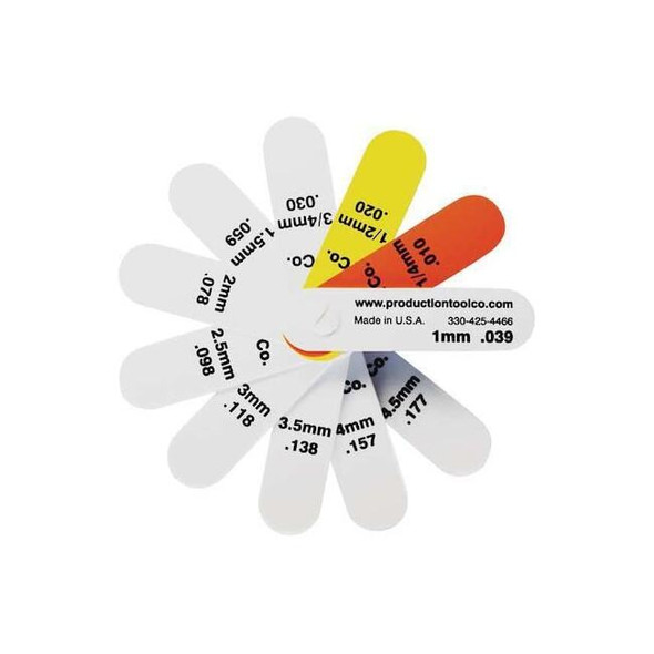 Assembly Tool Feeler Gauge,0.925 In Thick,3 In L Blade S - 1112