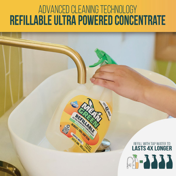 Mean Green 28 Oz. Tropical Breeze Refillable Bathroom Cleaner