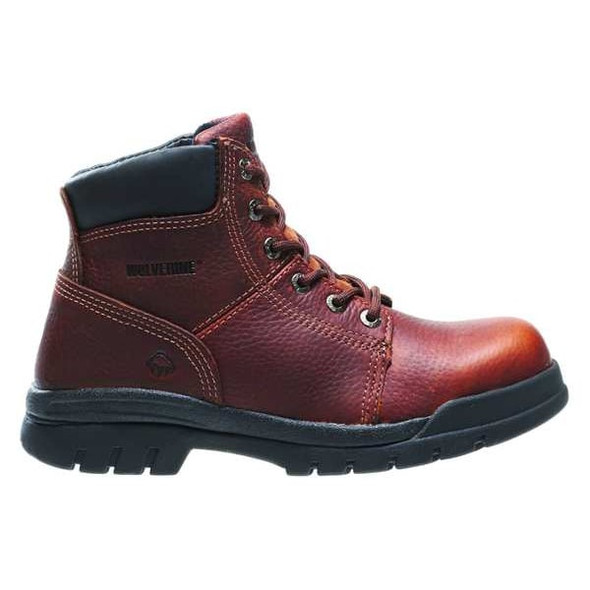 Men's 6-Inch Work Boot, 12 XW, Steel Toe, 6 in H, Walnut, W04713
