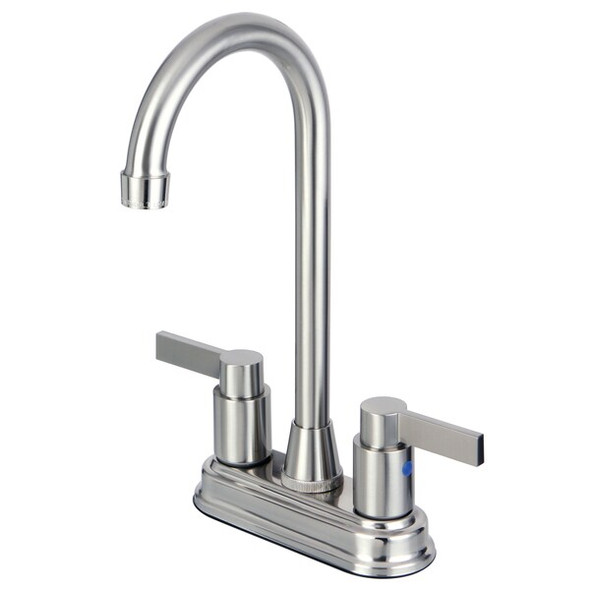 Nuvofusion KB8498NDL 4" Centerset Bar Faucet, Manual, 4" Mount, 2 Hole KB8498NDL