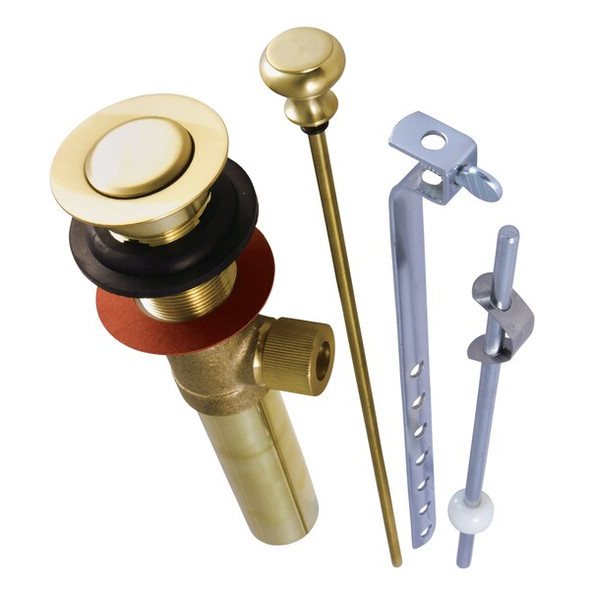 Kingston Brass Brass, Bathroom Sink Drain, Pop-Up Drain with Overflow KB2007