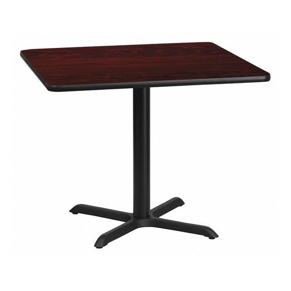 Square Laminate Table, Laminate Top, Wood Grain