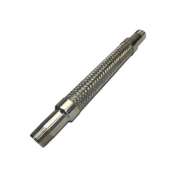 Manufacturer Varies Flexible Metal Hose,1/4in. dia,18in.L 04PL-CA11-0180-11B-11B