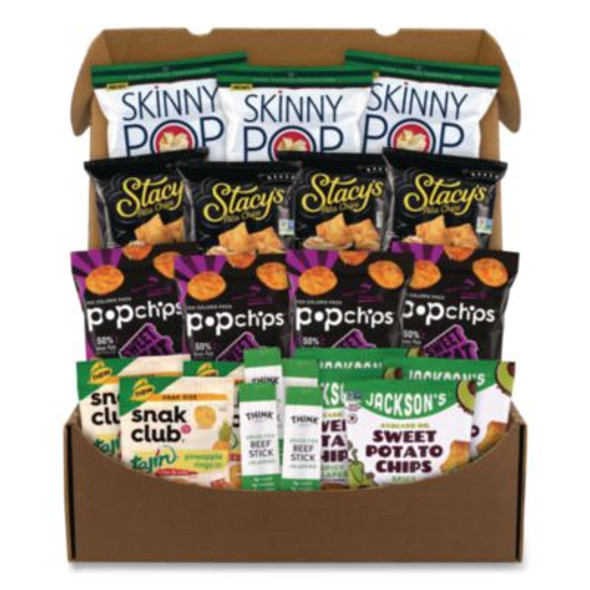 Snack Box Pros Sweet and Spicy Snack Box, 22 Assorted Snacks/Box 810128792950