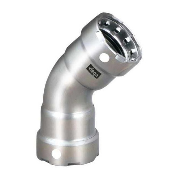Viega Elbow,SS,Press-fit3/4",Press-fit3/4" 95060