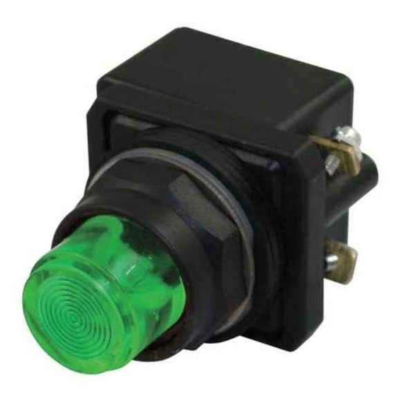 Dayton Pilot Light, LED, 120VAC, 30mm, Plastic, GR 30G397