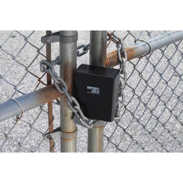 Ranger Lock Padlock Guard,Hardened Steel,Blk,5-1/4"L RGCS-00