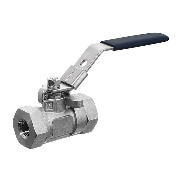 Usa Industrials Manual 2-Way Ball Valve,NPT,304 SS ZUSA-VLV-49