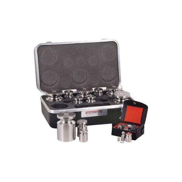Rice Lake Weighing Systems Calibration Weight Set,5 lb. to 1/32 oz. 12579TR