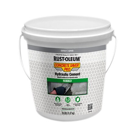 Rust-Oleum Hydraulic Cement,20 lb,Gray 392534