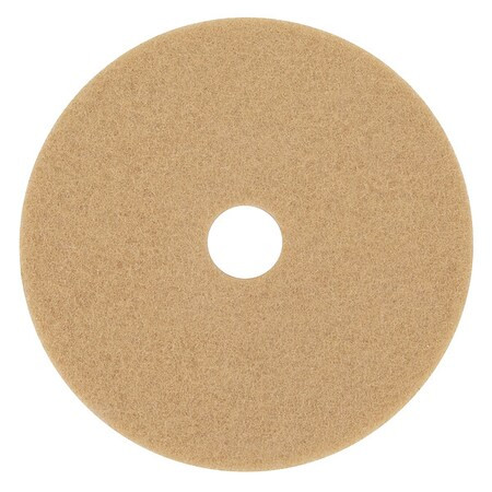 3m Burnishing Pad,21 In,Tan,PK5 3400