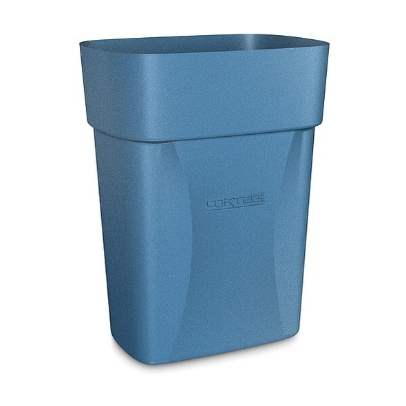 Cortech Trash Can, Blue, 3.5 gal, Plastic 714BL Cortech Trash Can, Blue, 3.5 gal, Plastic 714BL