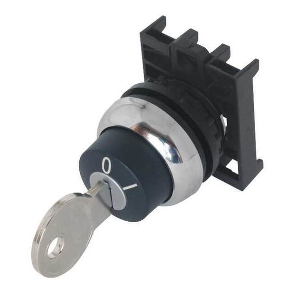 Eaton Non-Illum Selector Swtch,22mm,2 Pos,Keyd M22M-WRS-A1