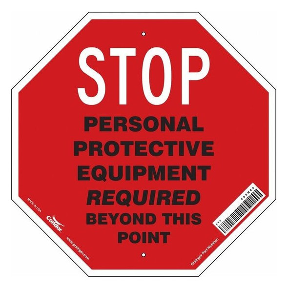 Condor Safety Sign,18 inx18 in,Polyethylene 466R89