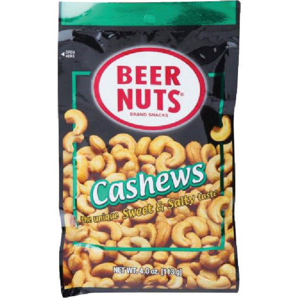 Beer Nuts 4 Oz. Sweet & Salty Cashews 520259 Pack of 12