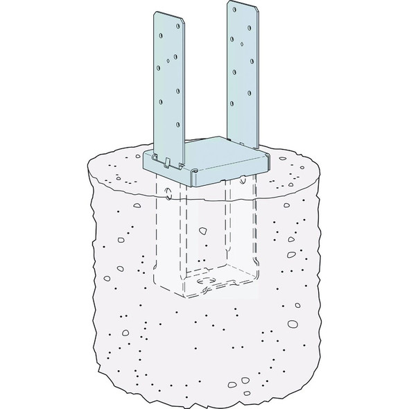 CBSTQ 6x6 12ga Galv Post Base CBSTQ66-SDS2HDG 125849