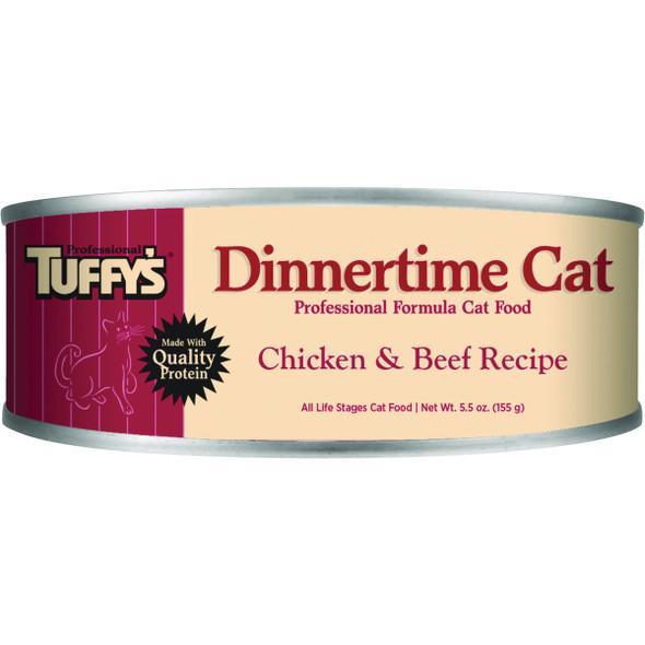 Tuffy's Dinnertime 5.5 Oz. Chicken & Beef Cat Food 92220