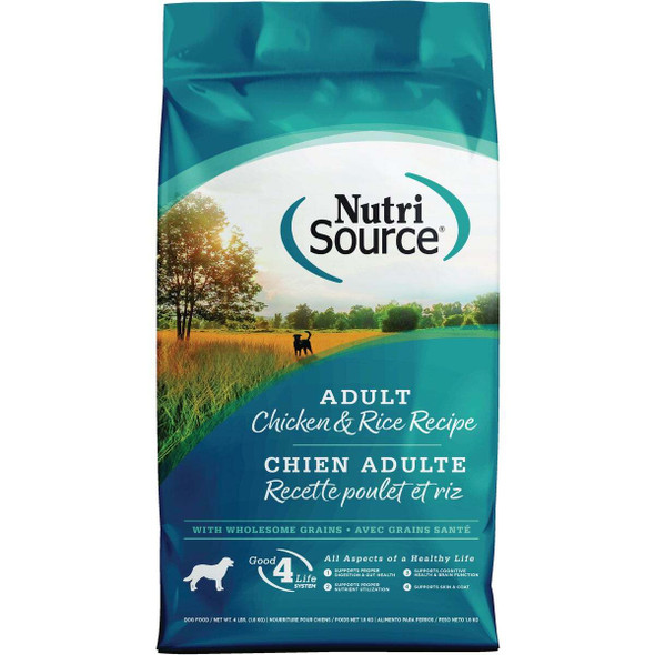 NutriSource 4 Lb. Chicken & Rice Recipe Dog Food 26012