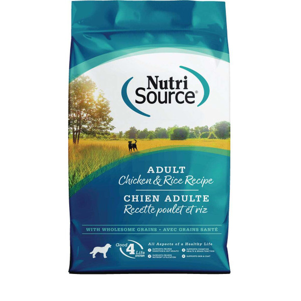 NutriSource 26 Lb. Chicken & Rice Recipe Dog Food 26010