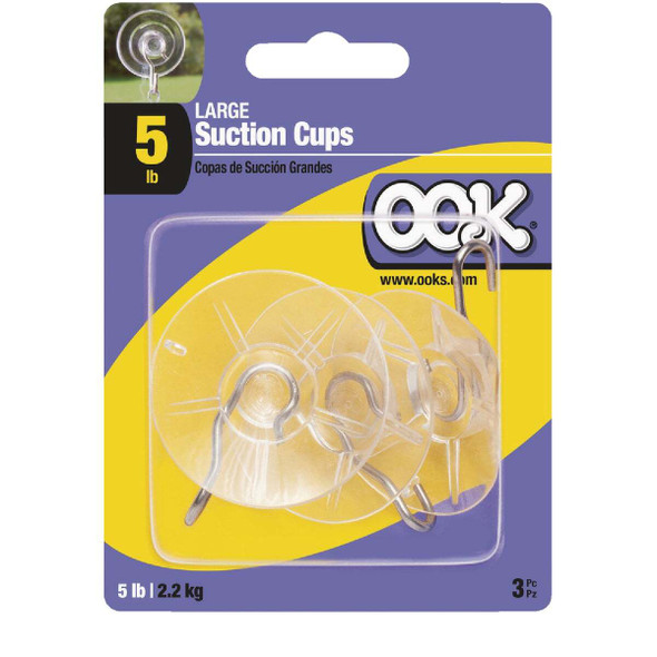 OOK Large Suction Cup Hooks (3-Pack) 9984722