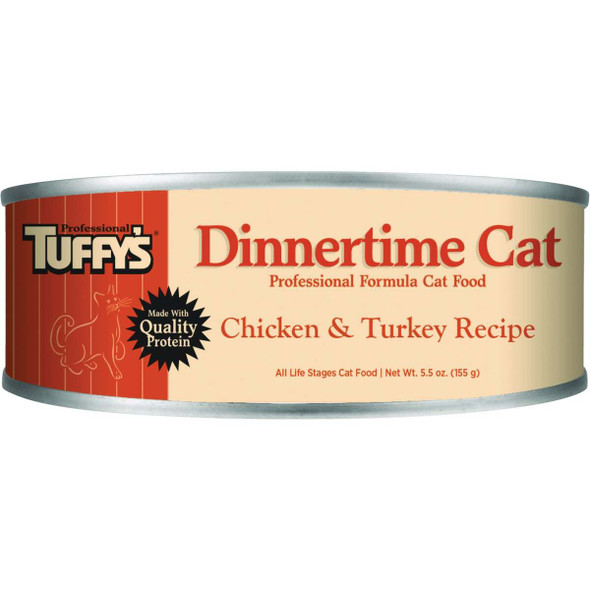 Tuffy's Dinnertime 5.5 Oz. Chicken & Turkey Cat Food 92223