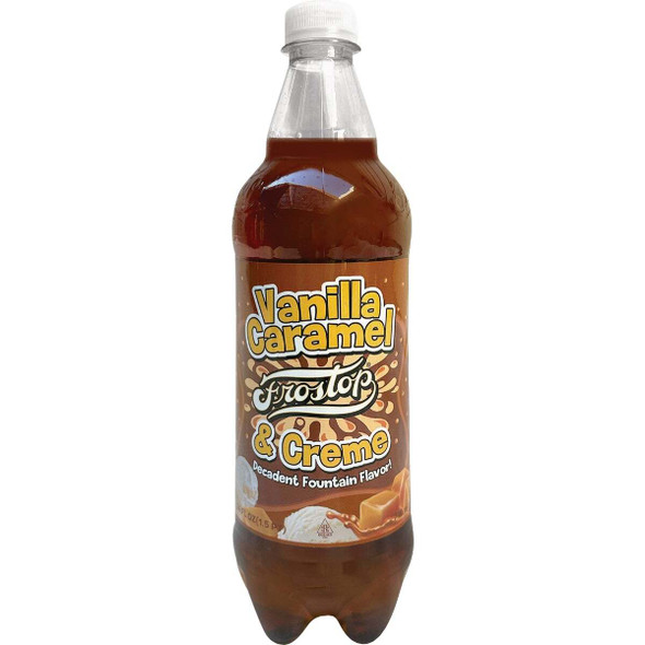 Frostop 24 Oz. Vanilla Caramel Cream Soda Vanilla Caramel Cream Pack of 24