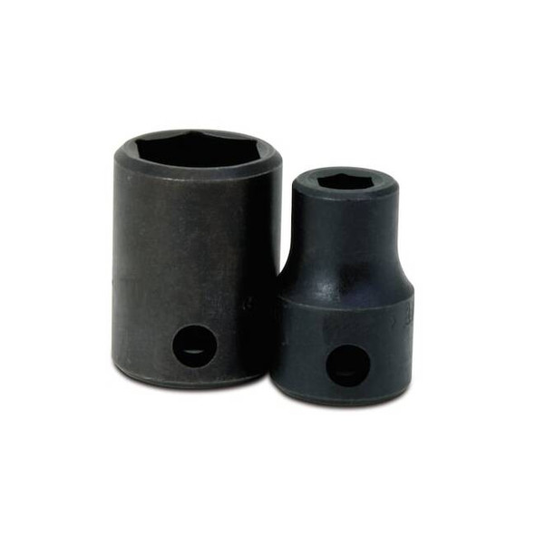 1/2" Drive Impact Socket Black Industrial, Standard 1/2" D,6Pt,30mm